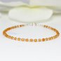 Pink Aventurine Round 3mm Faceted beads adjustable stacking bracelet