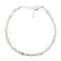 Prehnite Rondelle 3-3.5mm Faceted beads adjustable stacking bracelet