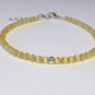 Yellow Cat'S Eye Round 4mm Smooth beads adjustable stacking bracelet