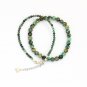 African Turquoise Round 2mm Smooth beads adjustable stacking bracelet
