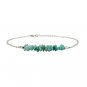 Amazonite Uncut Chips 3-5mm Smooth beads adjustable stacking bracelet