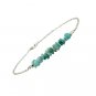 Amazonite Uncut Chips 3-5mm Smooth beads adjustable stacking bracelet