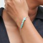 Amazonite Uncut Chips 3-5mm Smooth beads adjustable stacking bracelet