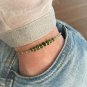 Chrome Diopside Mix 2-3.5mm Smooth beads adjustable stacking bracelet
