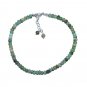 Chrysoprase Rondelle 3.5mm Faceted beads adjustable stacking bracelet