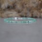 Columbian Emerald Round 2mm Smooth beads adjustable stacking bracelet