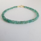 Emerald Rondelle 2.5-3.5mm Faceted beads adjustable stacking bracelet