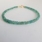Emerald Rondelle 2.5-3.5mm Faceted beads adjustable stacking bracelet