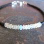 Ethiopian Opal Rondelle 3mm Smooth beads adjustable stacking bracelet