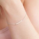 Fresh Water Pearl Round 3mm Smooth beads adjustable stacking bracelet