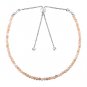 Golden Moonstone Round 3mm Faceted beads adjustable stacking bracelet