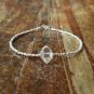 Herkimer Diamond Fancy 7mm Faceted beads adjustable stacking bracelet