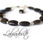 Labradorite Rectangle 5x8mm Smooth beads adjustable stacking bracelet