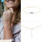 Lavender Amethyst Mix 2-4mm Smooth beads adjustable stacking bracelet