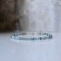 Montana Sapphire Round 4mm Faceted beads adjustable stacking bracelet