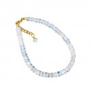 Moonstone Rondelle 3.5-4mm Faceted beads adjustable stacking bracelet