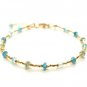Multi Apatite Rondelle 2mm Faceted beads adjustable stacking bracelet