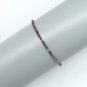 Multi Sapphire Round 2.5mm Faceted beads adjustable stacking bracelet