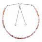 Multi Spinel Round 2-2.5mm Faceted beads adjustable stacking bracelet