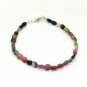 Multi Tourmaline Oval 5x6mm Smooth beads adjustable stacking bracelet
