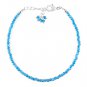 Neon Apatite Round 2-2.5mm Faceted beads adjustable stacking bracelet