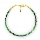 Ruby Zoisite Round 2.5-3mm Faceted beads adjustable stacking bracelet
