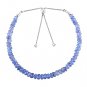 Tanzanite Rondelle 3-4.5mm Faceted beads adjustable stacking bracelet