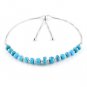 Turquoise Rondelle 3.5-6mm Faceted beads adjustable stacking bracelet