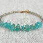 Apatite & Labradorite Mix 5-9mm Mix beads adjustable stacking bracelet