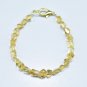 Citrine Nugget Tumble 4-8mm Faceted beads adjustable stacking bracelet