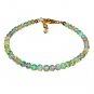 Ethiopian Opal Round 4-4.5mm Smooth beads adjustable stacking bracelet