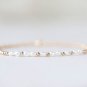 Fresh Water Pearl Oval 3x2mm Smooth beads adjustable stacking bracelet