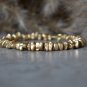 Golden Hematite Nugget 4-5mm Smooth beads adjustable stacking bracelet