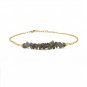 Labradorite Uncut Chips 3-5mm Rough beads adjustable stacking bracelet