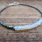 Ethiopian Opal Rondelle 3.5mm Smooth beads adjustable stacking bracelet