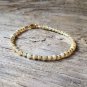 Ethiopian Opal Rondelle 3-4mm Smooth beads adjustable stacking bracelet