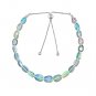Ethiopian Opal Oval 3x5-6x8mm Smooth beads adjustable stacking bracelet