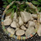 Ethiopian Opal Rondelle 4-5mm Smooth beads adjustable stacking bracelet