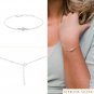 Fresh Water Pearl Round 3-6mm Smooth beads adjustable stacking bracelet