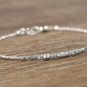 Gray Rough Diamond Fancy 2-3mm Rough beads adjustable stacking bracelet