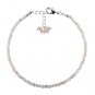 Grey Moonstone Round 2-2.5mm Faceted beads adjustable stacking bracelet