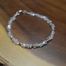 Herkimer Diamond Fancy 3-4mm Faceted beads adjustable stacking bracelet