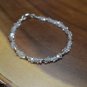 Herkimer Diamond Fancy 3-4mm Faceted beads adjustable stacking bracelet