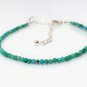 Hubei Turquoise Rondelle 3mm Faceted beads adjustable stacking bracelet