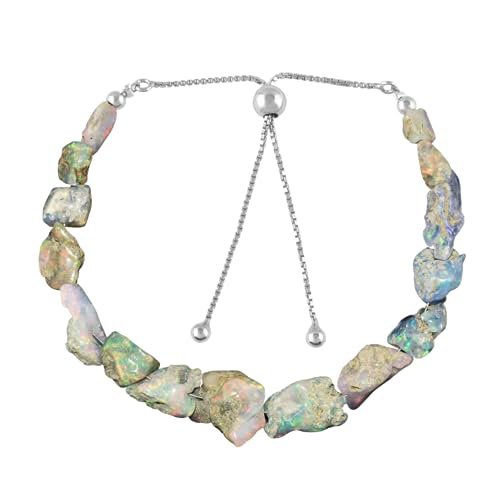 Opal Nugget Tumble 6x5-14x13mm Rough beads adjustable stacking bracelet