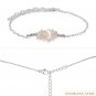 Rainbow Moonstone Fancy 2-4mm Smooth beads adjustable stacking bracelet