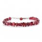 Red Garnet Nugget Tumble 5-6mm Rough beads adjustable stacking bracelet