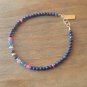 Amethyst & Multi Gemstone Mix 3mm Mix beads adjustable stacking bracelet
