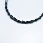 Black Spinel Drop 3X4.5-3X5mm Faceted beads adjustable stacking bracelet