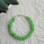 Chrysoprase Nugget Chips 7-9mm Smooth beads adjustable stacking bracelet